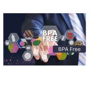 BPA free plastic products displayed in a graphic user interface