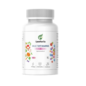 Leeforia Multivitamin for Women | 100% Plant, Non-Synthetic | With Biotin, Zinc, Vitamin C, D3 for Immunity, Hair, Skin, Bones & Overall Wellness | 60 Capsules