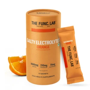 The Func. Lab Daily Electrolytes | 15 Sachets | 6 Flavours| Instant Hydration Powder with Sodium, Potassium, Magnesium | Sugar-Free, No Preservatives | Instant Energy, Performance & Recovery Drink