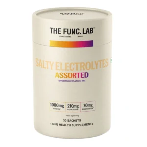 The Func. Lab Daily Electrolytes | 30 Sachets | 6 Flavours| Instant Hydration Powder with Sodium, Potassium, Magnesium | Sugar-Free, No Preservatives | Instant Energy, Performance & Recovery Drink