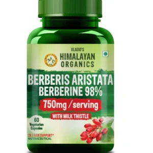 Berberine capsules with milk thistle