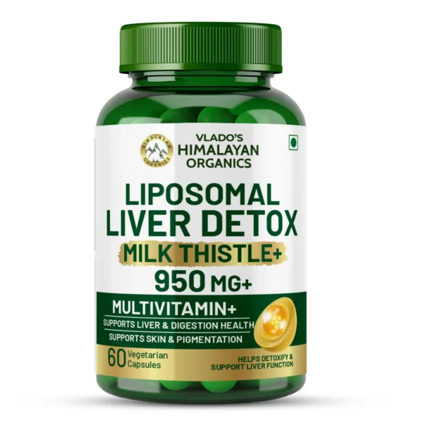 Liver detox capsules with milk thistle