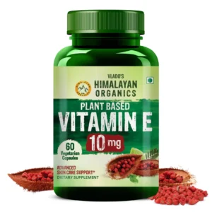 Plant based Vitamin E capsules for skin hair