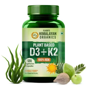 Vegan Vitamin D3 Lichen K2 MK7 capsules