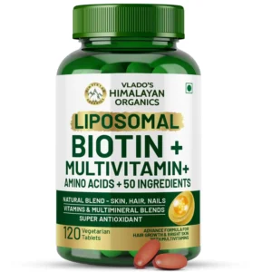 Organic biotin supplement for hair skin nails