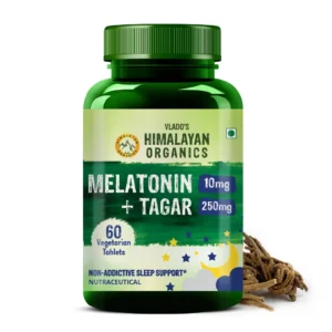 Vlado Himalayan Organics Melatonin Tagar Supplement Bottle 60 Tablets