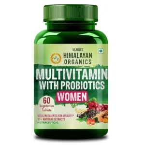 Vlado’s Himalayan Organics Multivitamin Probiotics Women 60 Tablets Bottle