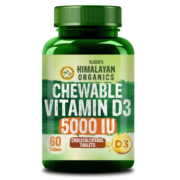 Orange flavored Vitamin D3 chewable tablets