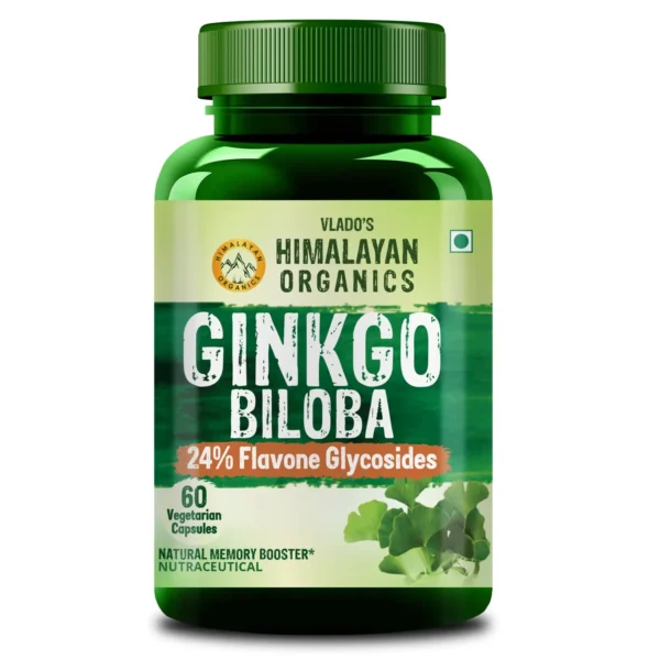 Vlado’s Himalayan Organics Ginkgo Biloba 500mg Capsules