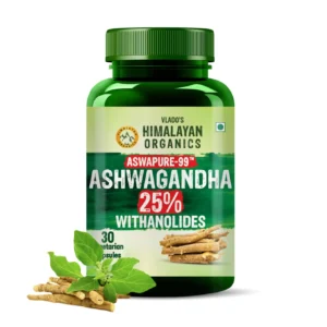 Ashwagandha capsules 600mg with 25 percent withanolides