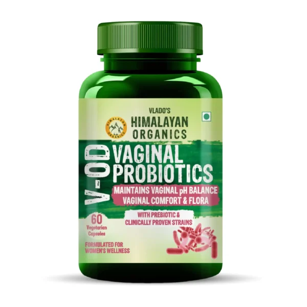Vlado Himalayan Organics Vaginal Probiotics 60 Veg Capsules Bottle