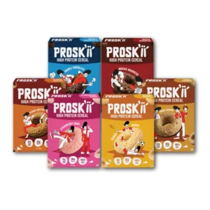 PROSKII High Protein Breakfast Cereal Variety Pack (6-Pack) | 38g Plant Protein, Zero Sugar & Gluten-Free - All 6 Flavors