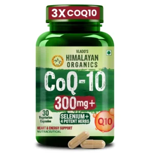 CoQ10 capsules with selenium and herbs