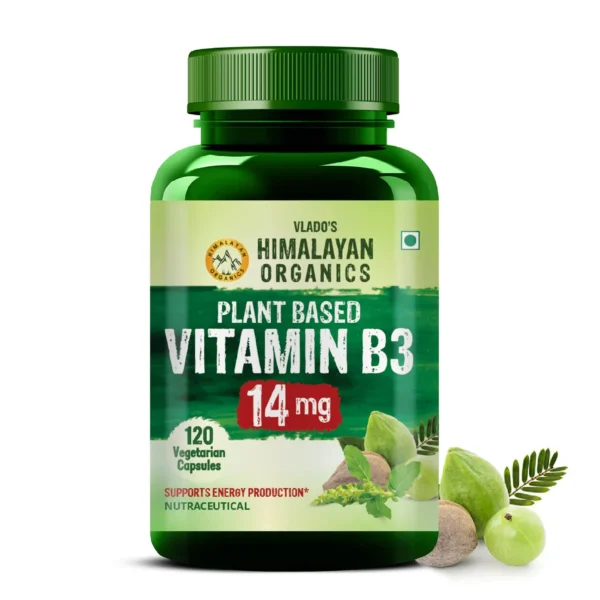 Vlado Himalayan Organics Vitamin B3 14 mg Plant-Based Capsules