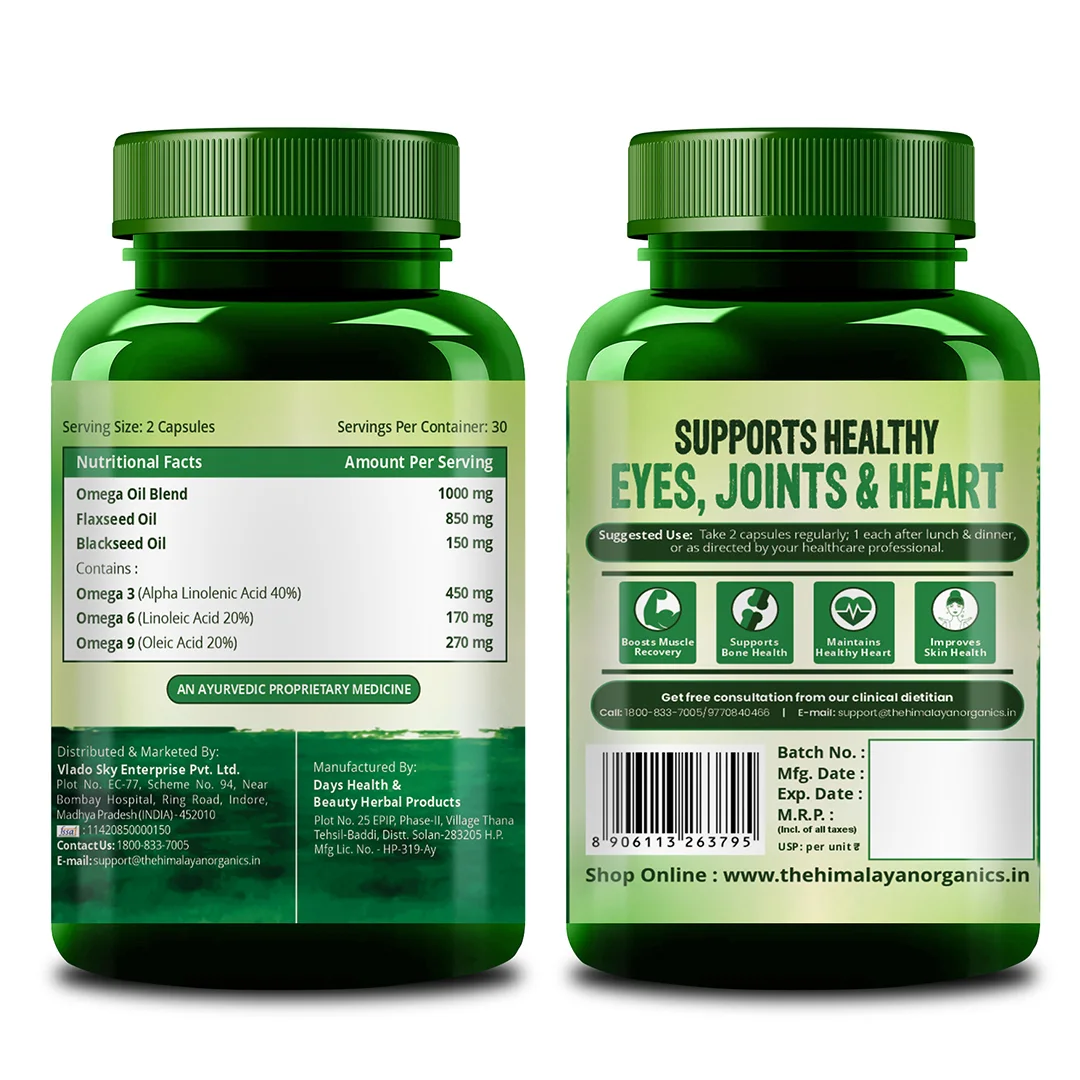 Vlado’s Himalayan Omega 3 6 9 capsules