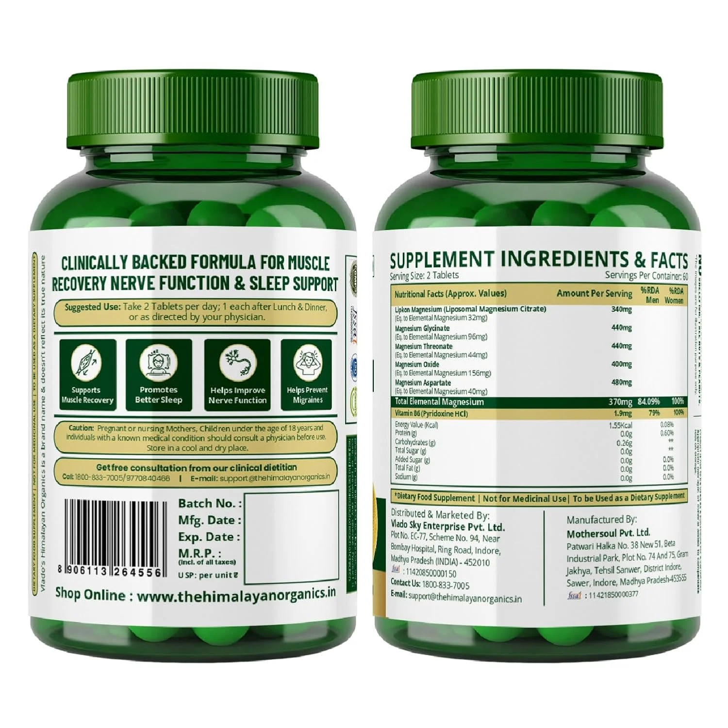 Vlado’s 5X Strength Liposomal Magnesium Supplement