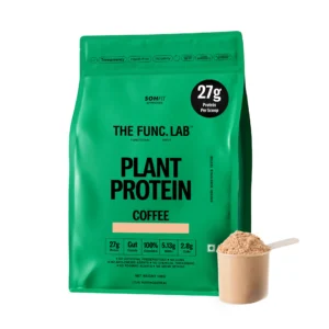 Plant based protein powder for men and women coffee flavour