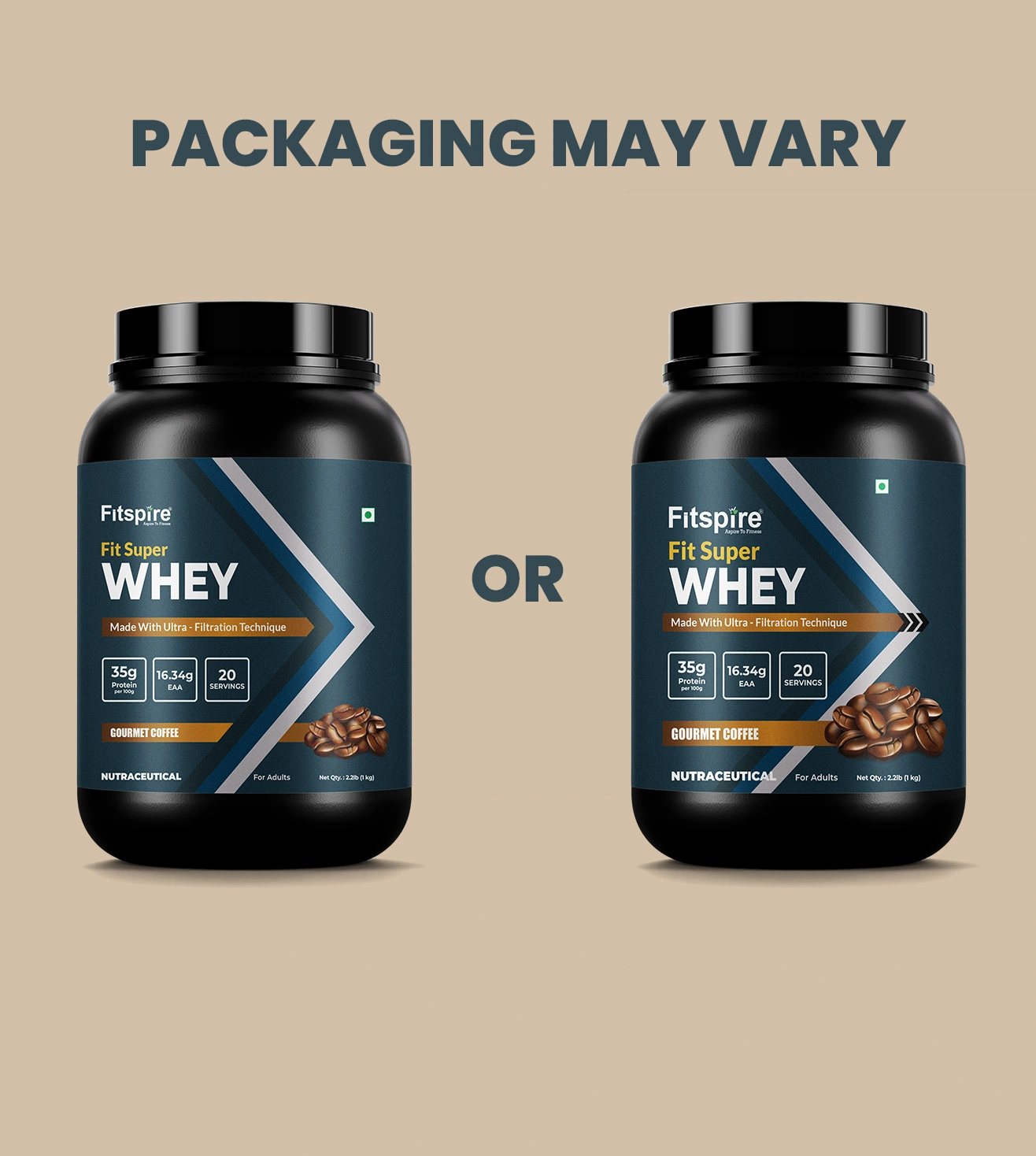 Fitspire Super Fit Whey Protein Powder 1 kg Supplement with Shaker Combo | Gourmet Coffee Flavor | Zero Added Sugar Formula with Digestive Enzymes for Better Absorption - Image 13