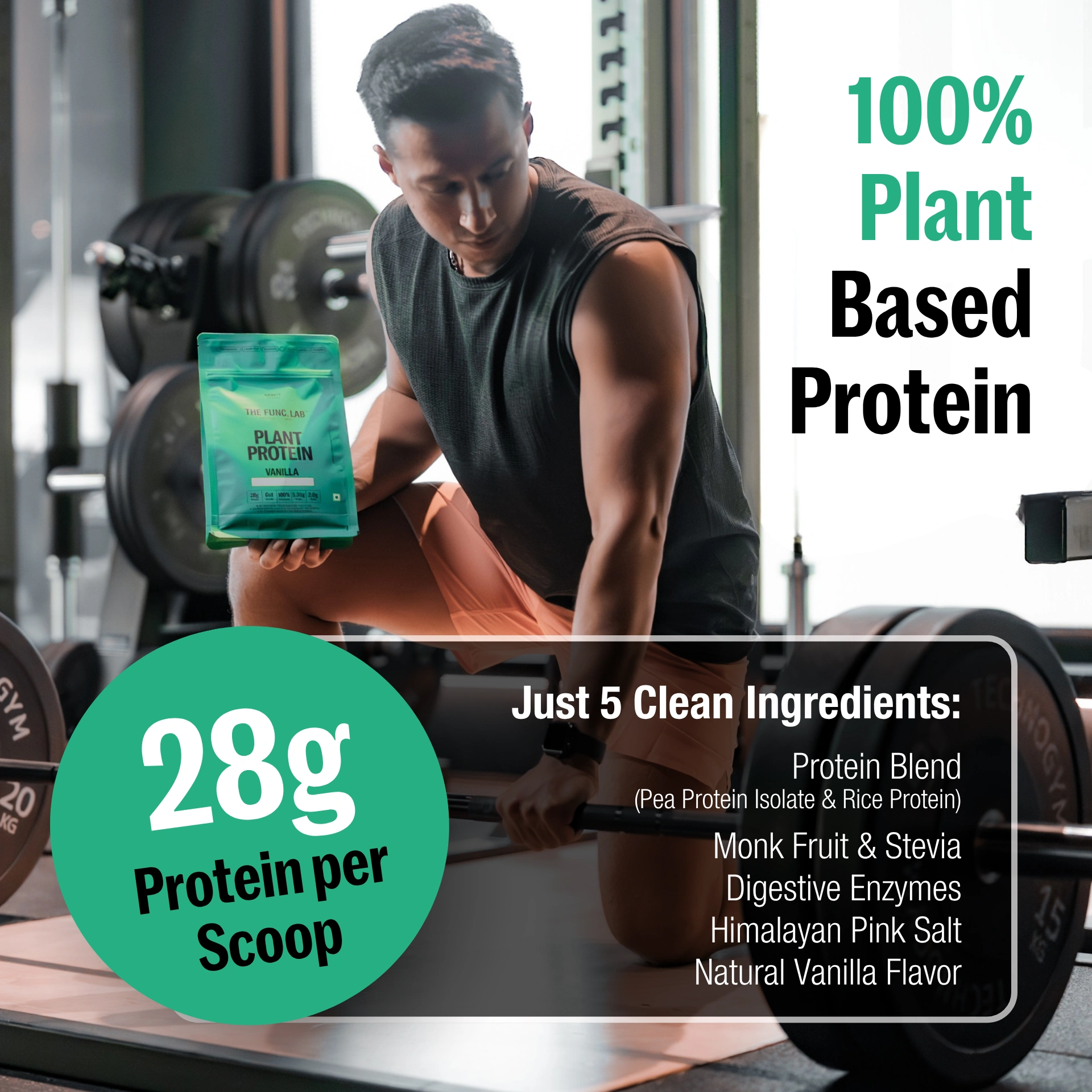 The Func. Lab Plant Protein for Men and Women - Vanilla Flavour