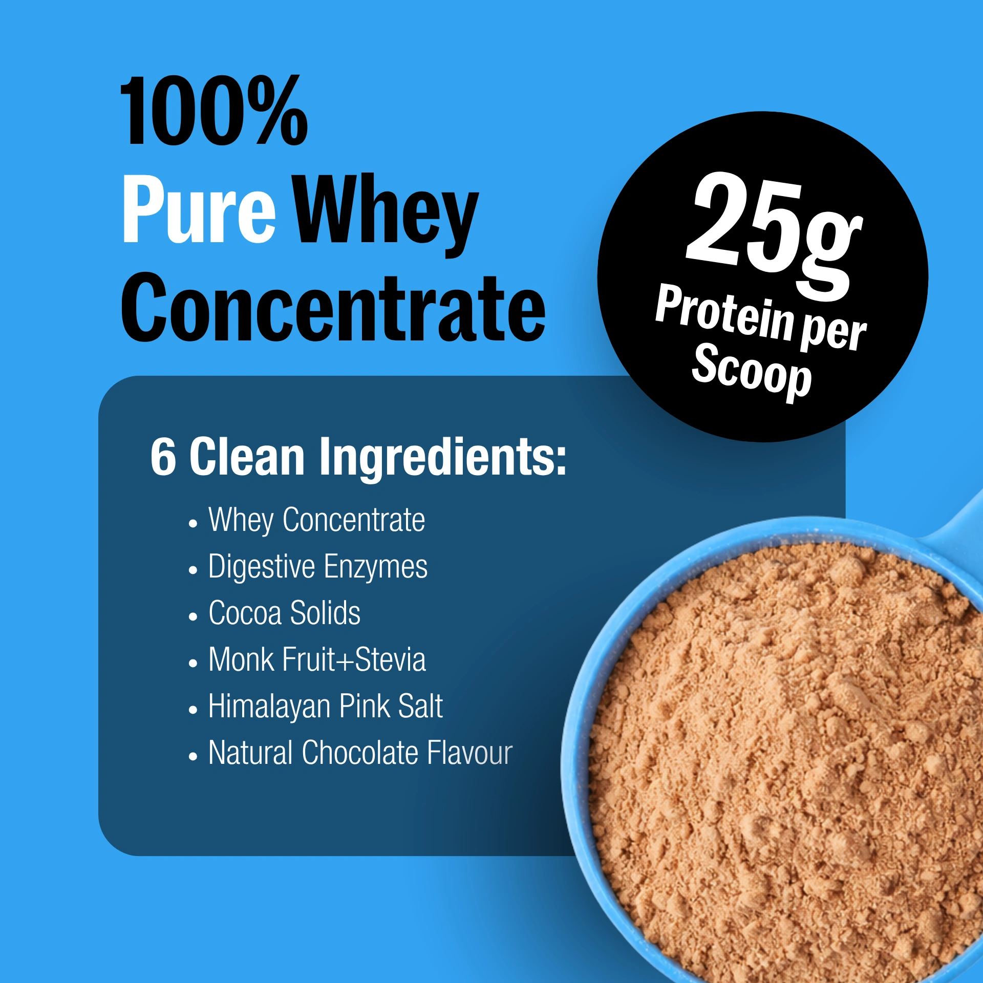 The Func Lab Whey Protein Concentrate in Chocolate Flavour