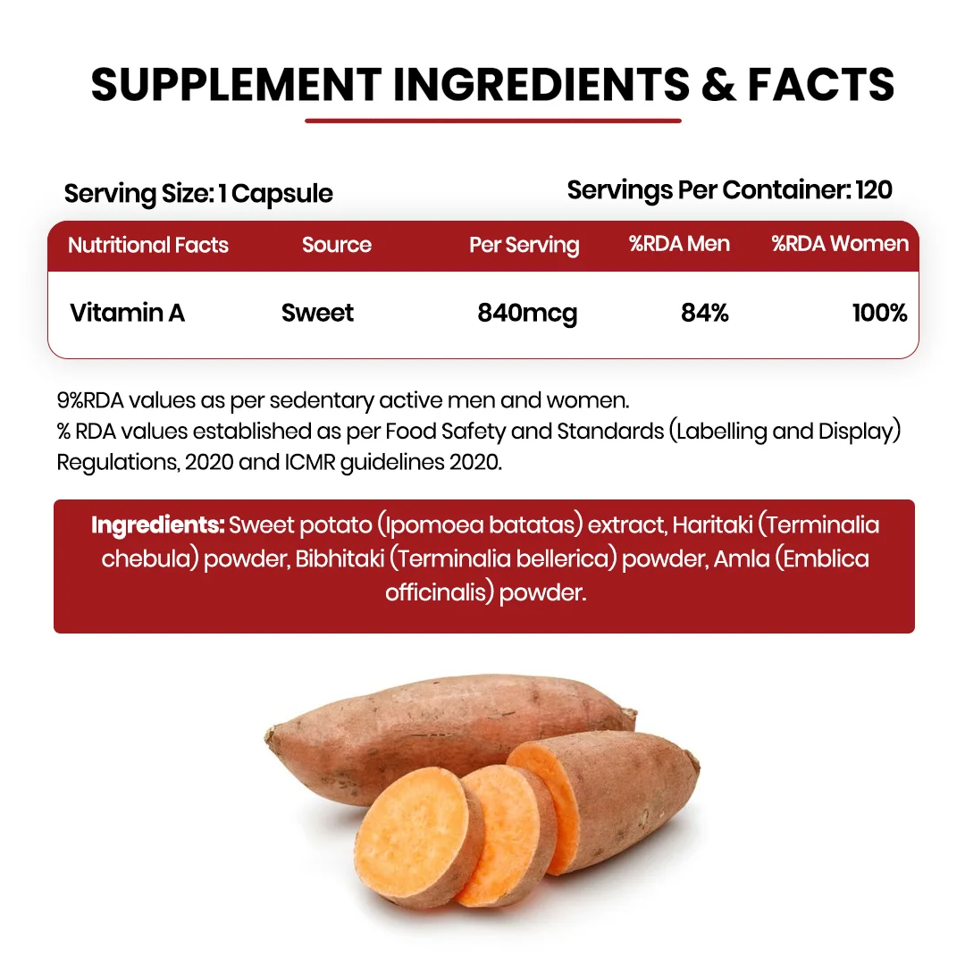 Plant-based Vitamin A supplement