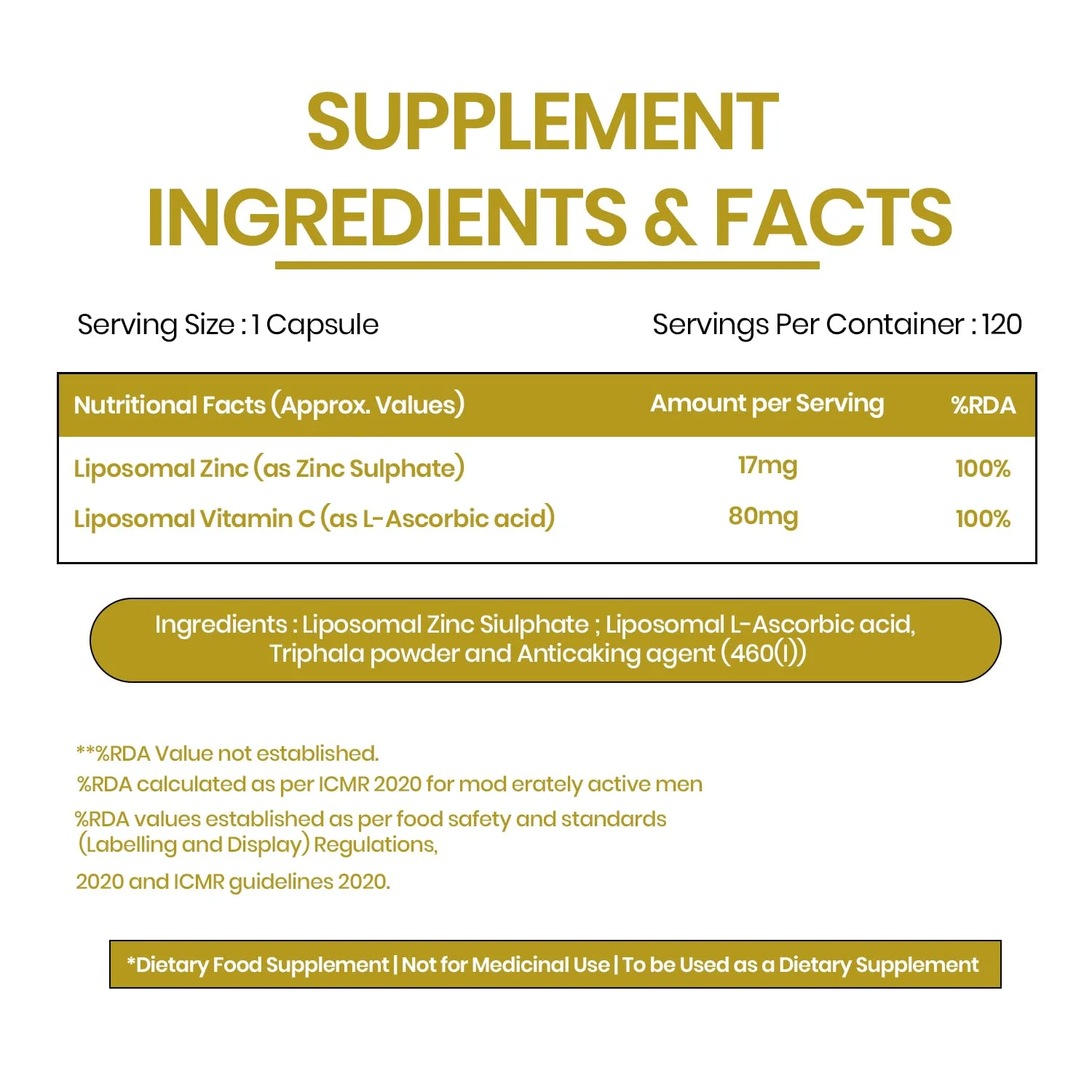 Vlado’s Himalayan Zinc Vitamin C supplement
