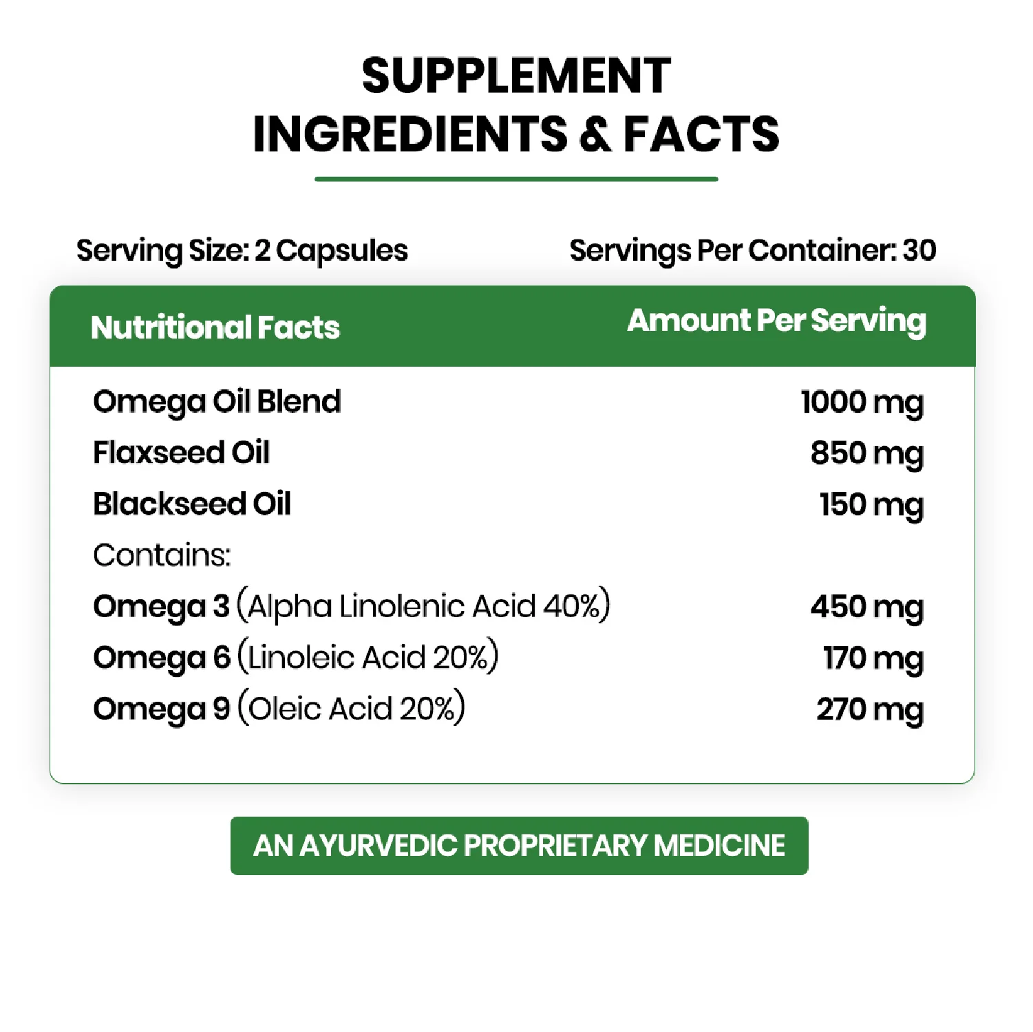 Vegetarian Omega 3 6 9 capsules for health