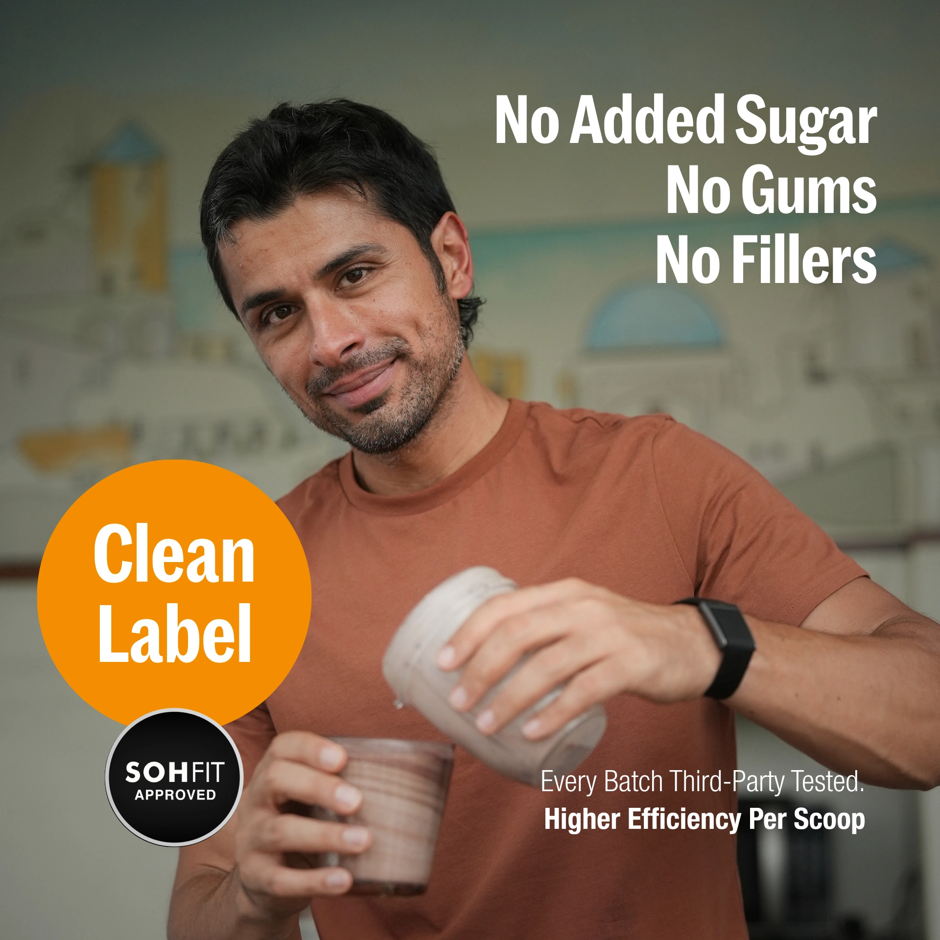 The Func Lab Whey Protein Concentrate back or front view
