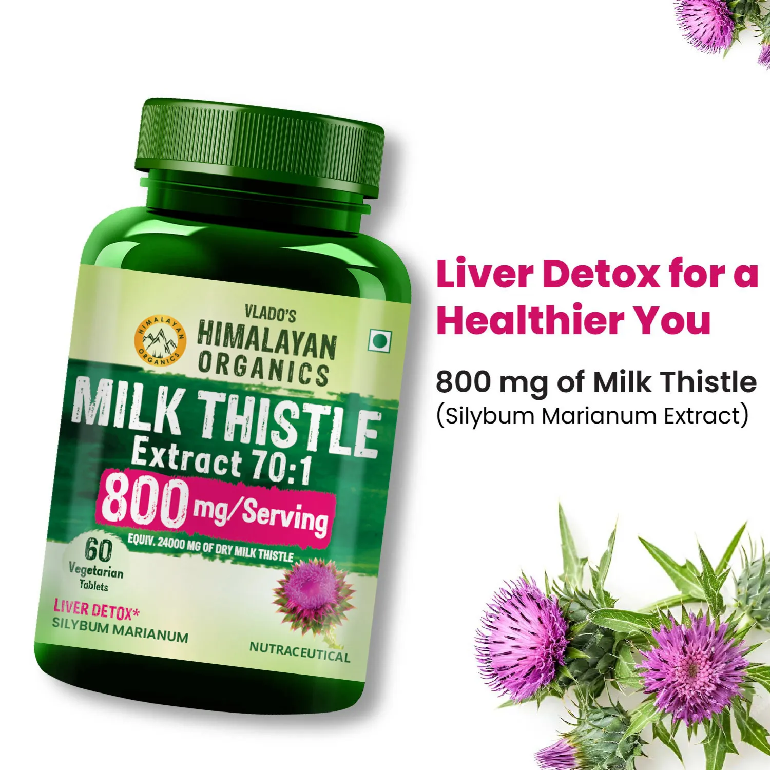 Milk Thistle Capsules for Liver Health