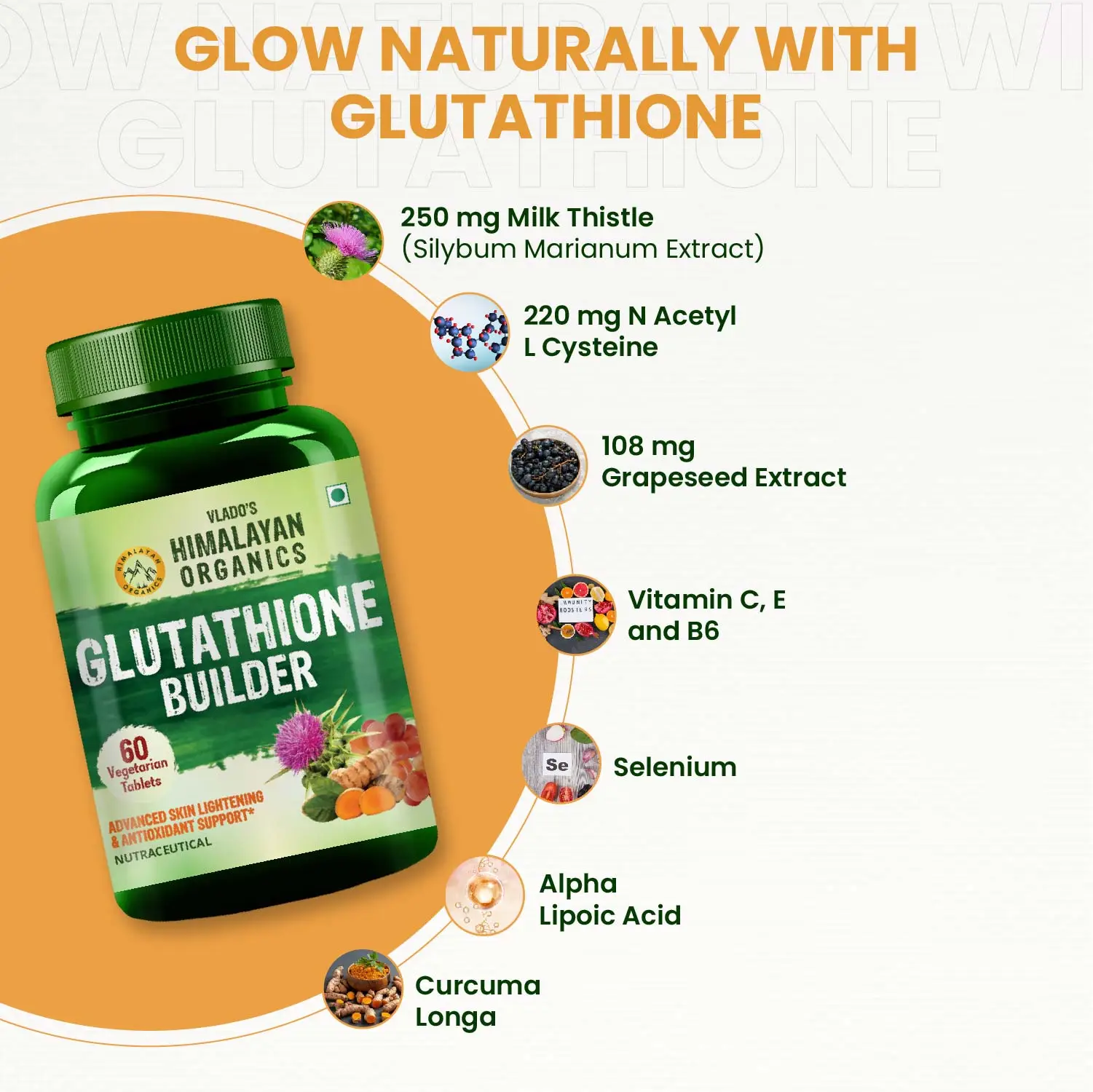 Organic antioxidant supplement for skin