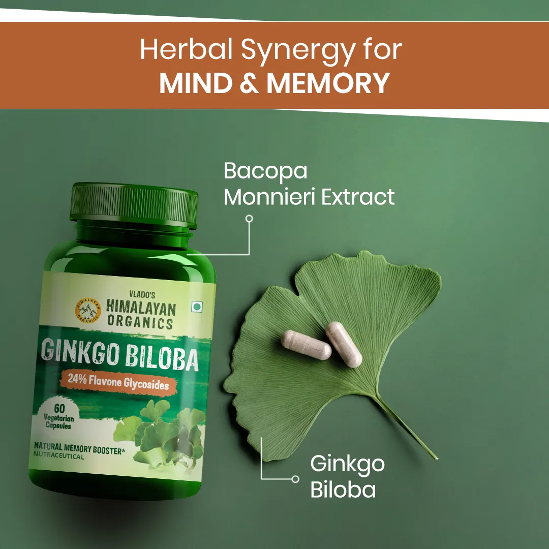 Vlado Ginkgo Biloba and Brahmi for memory