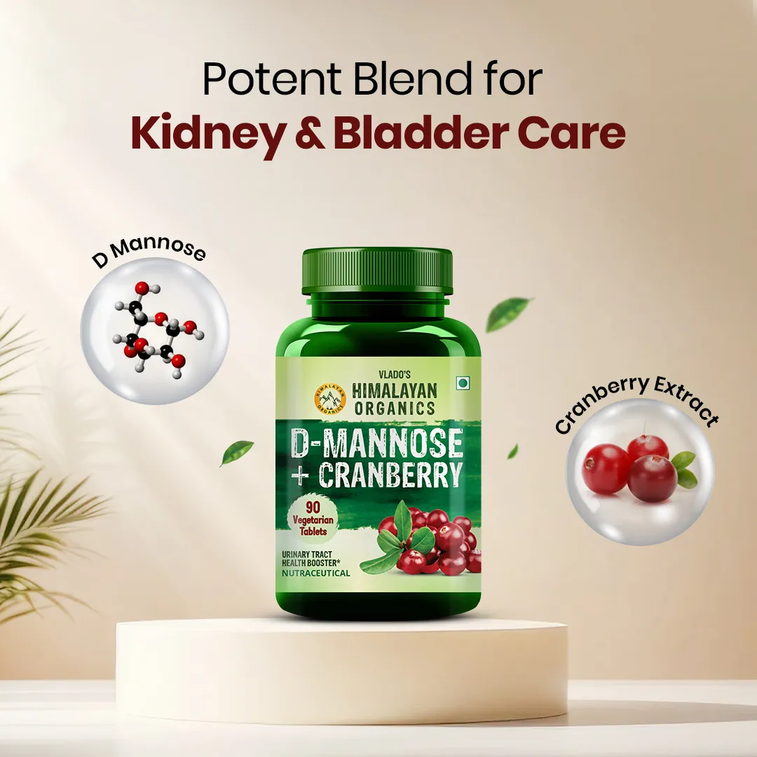 Kidney health supplement with D Mannose and cranberry