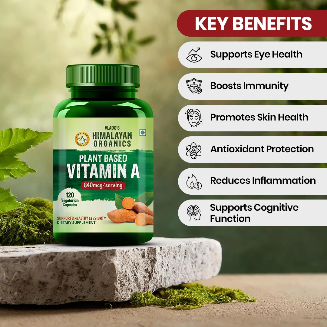 Plant-based vitamin A capsules for vision