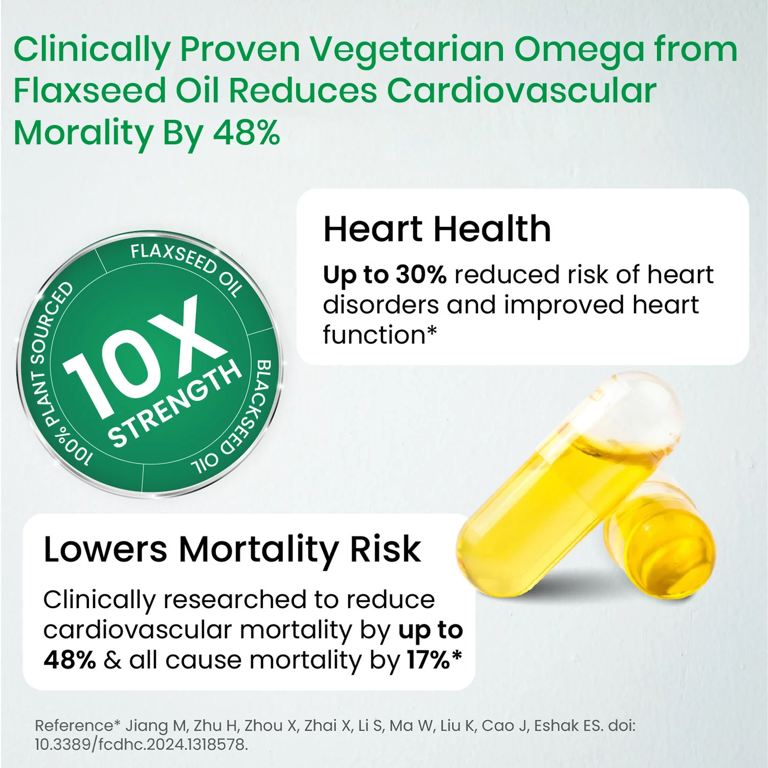 Vegetarian Omega 3 6 9 capsules for men women