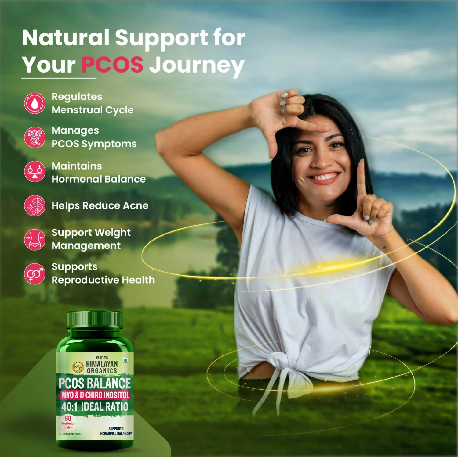 PCOS supplement with D-Chiro-Inositol