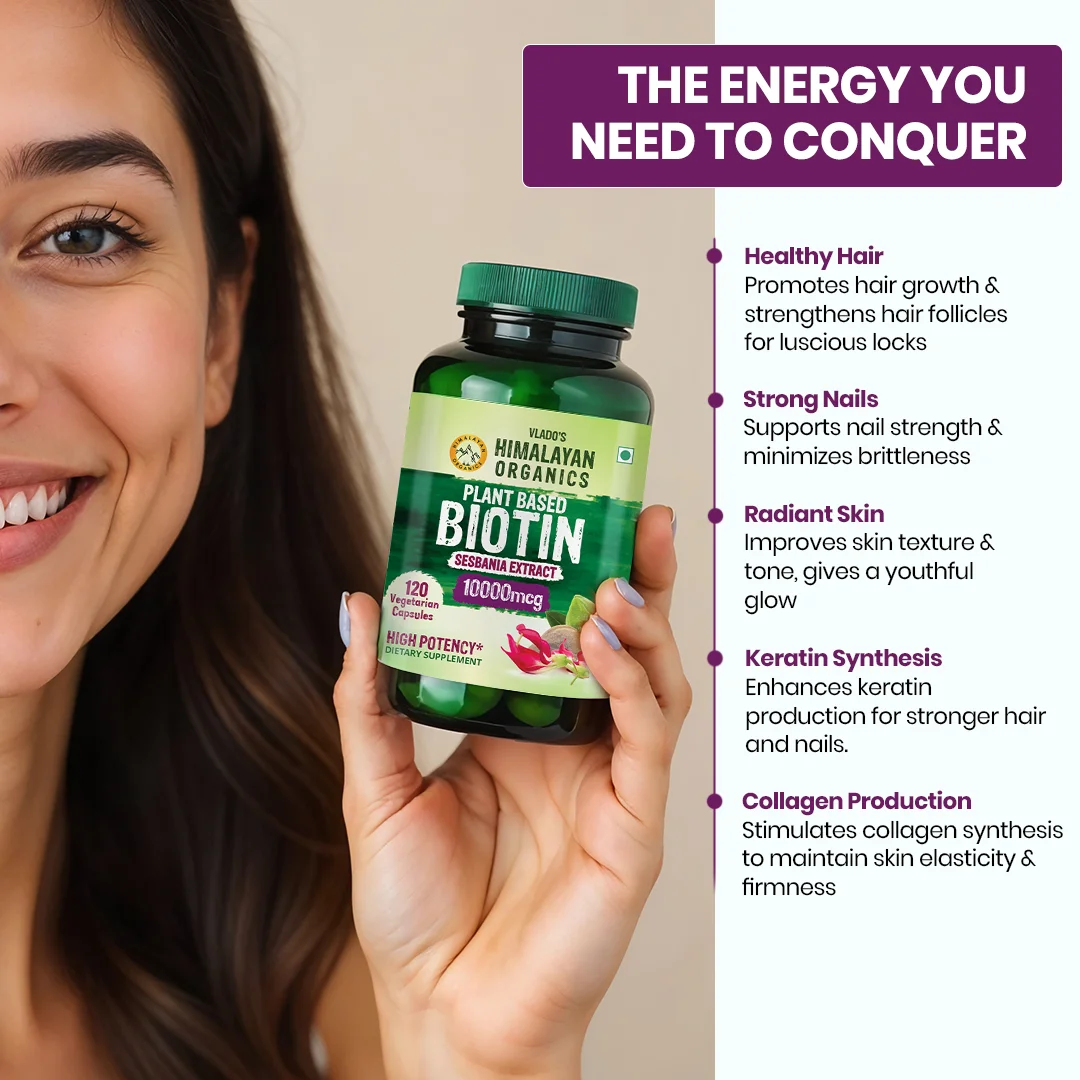 Vlado’s Himalayan Biotin 10000mcg for hair skin nails