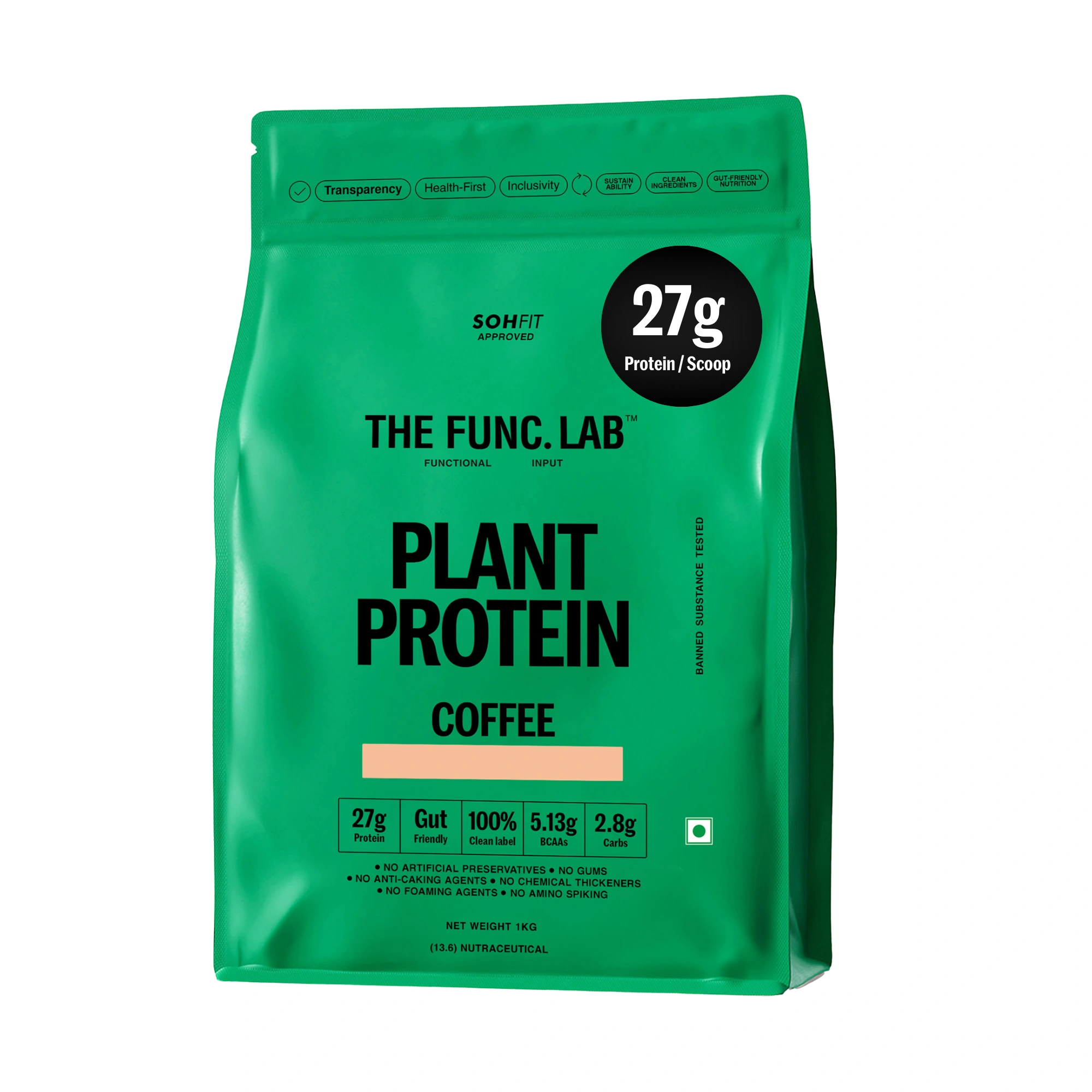 Lab Plant Protein for both Men and Women in Coffee Flavour