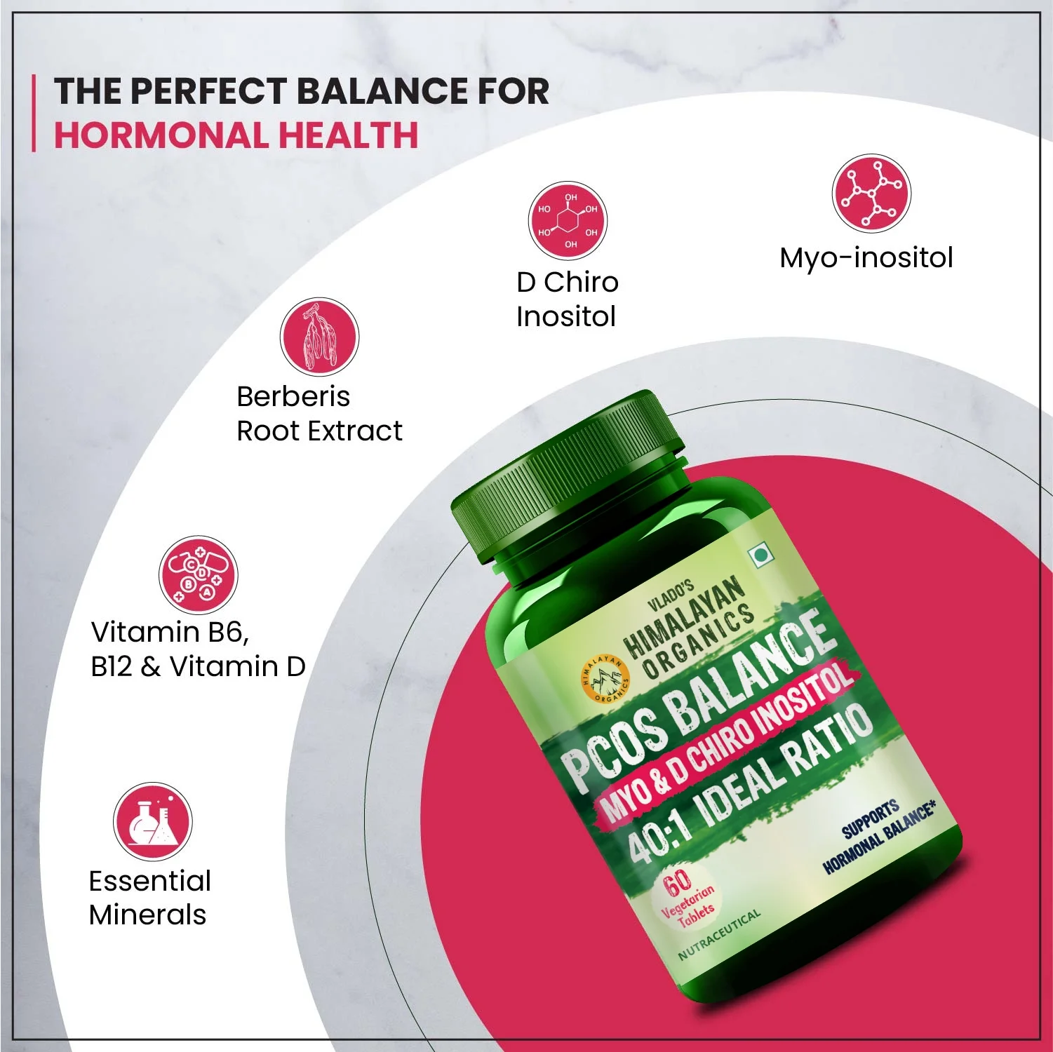 PCOS supplement with D-Chiro-Inositol