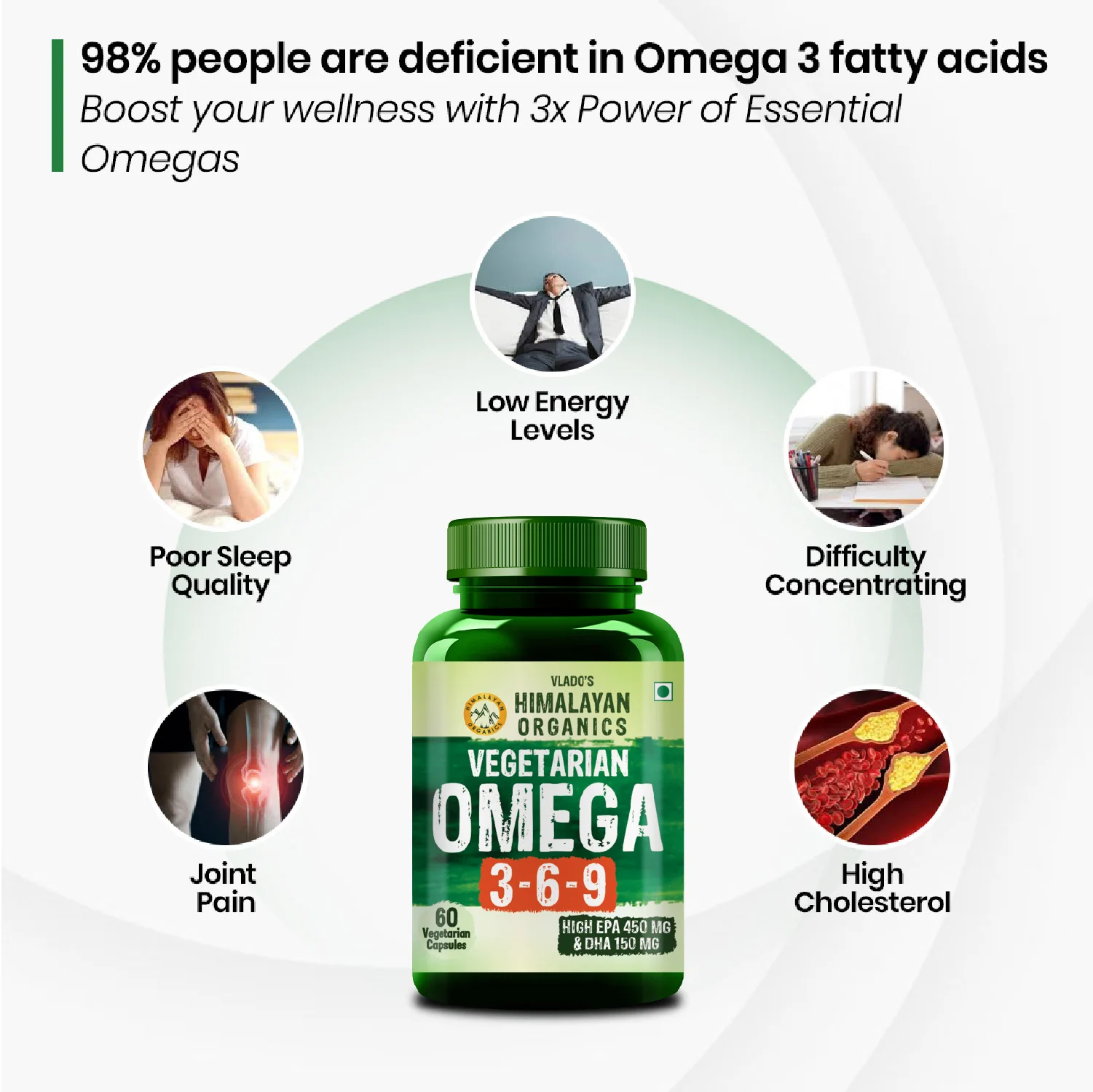 Vlado’s Omega 3 6 9 vegetarian supplement