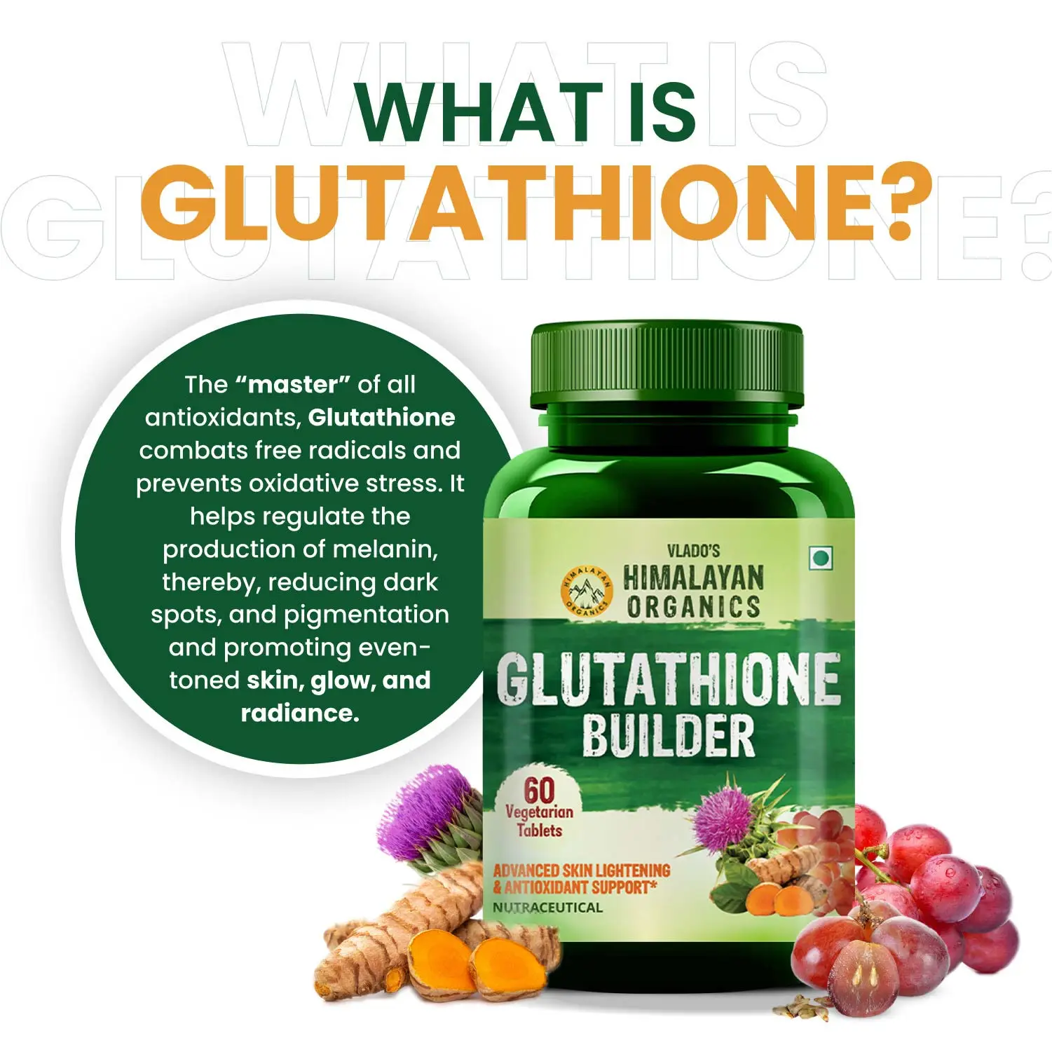 Anti ageing antioxidant supplement tablets