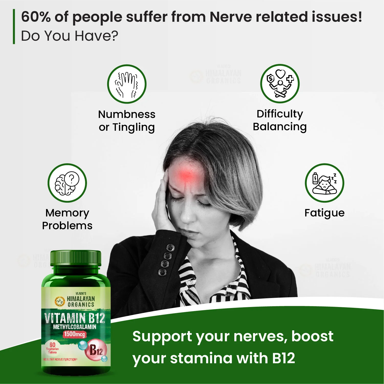 Vlado’s Himalayan Organics B12 1500 mcg tablets