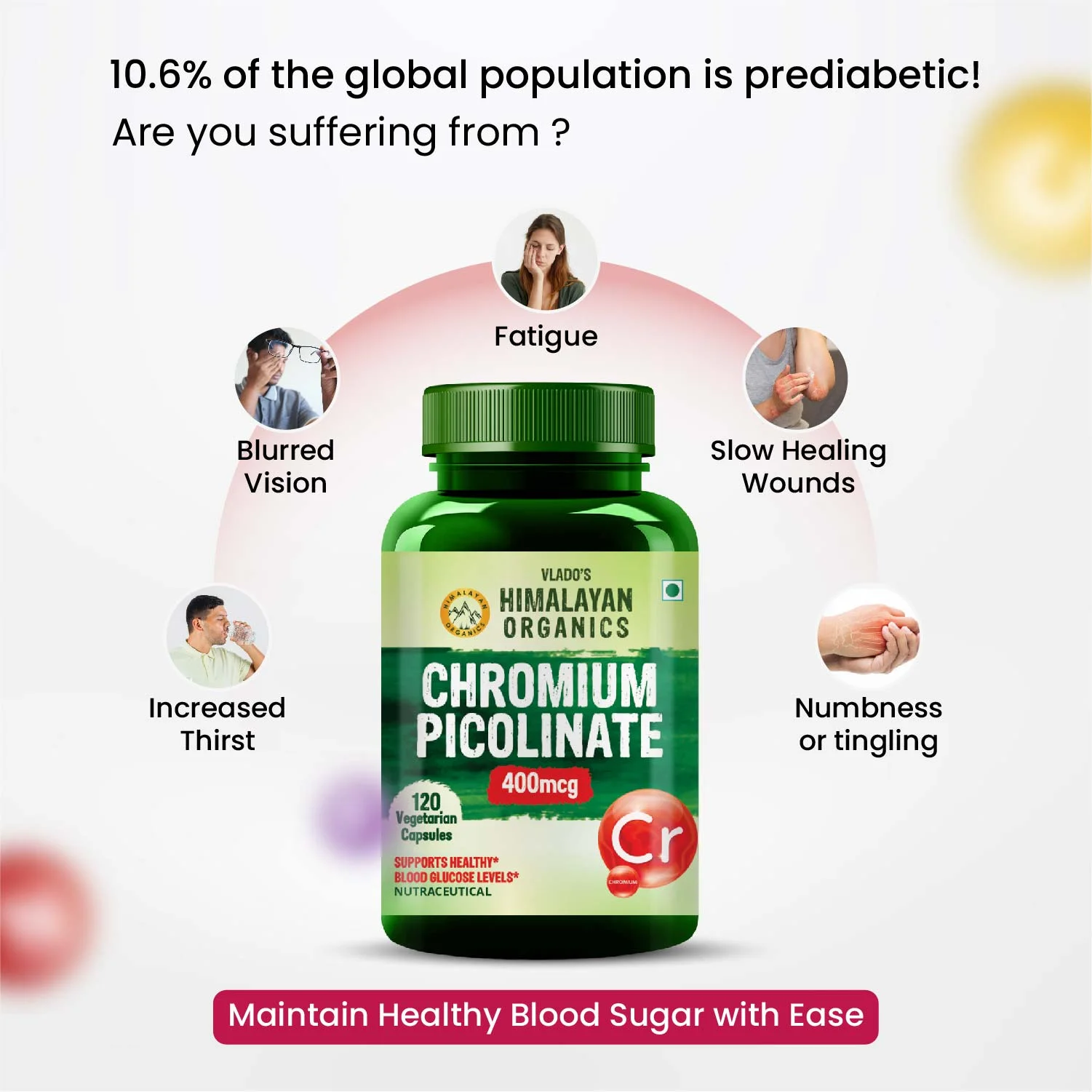 Chromium picolinate supplement for blood sugar