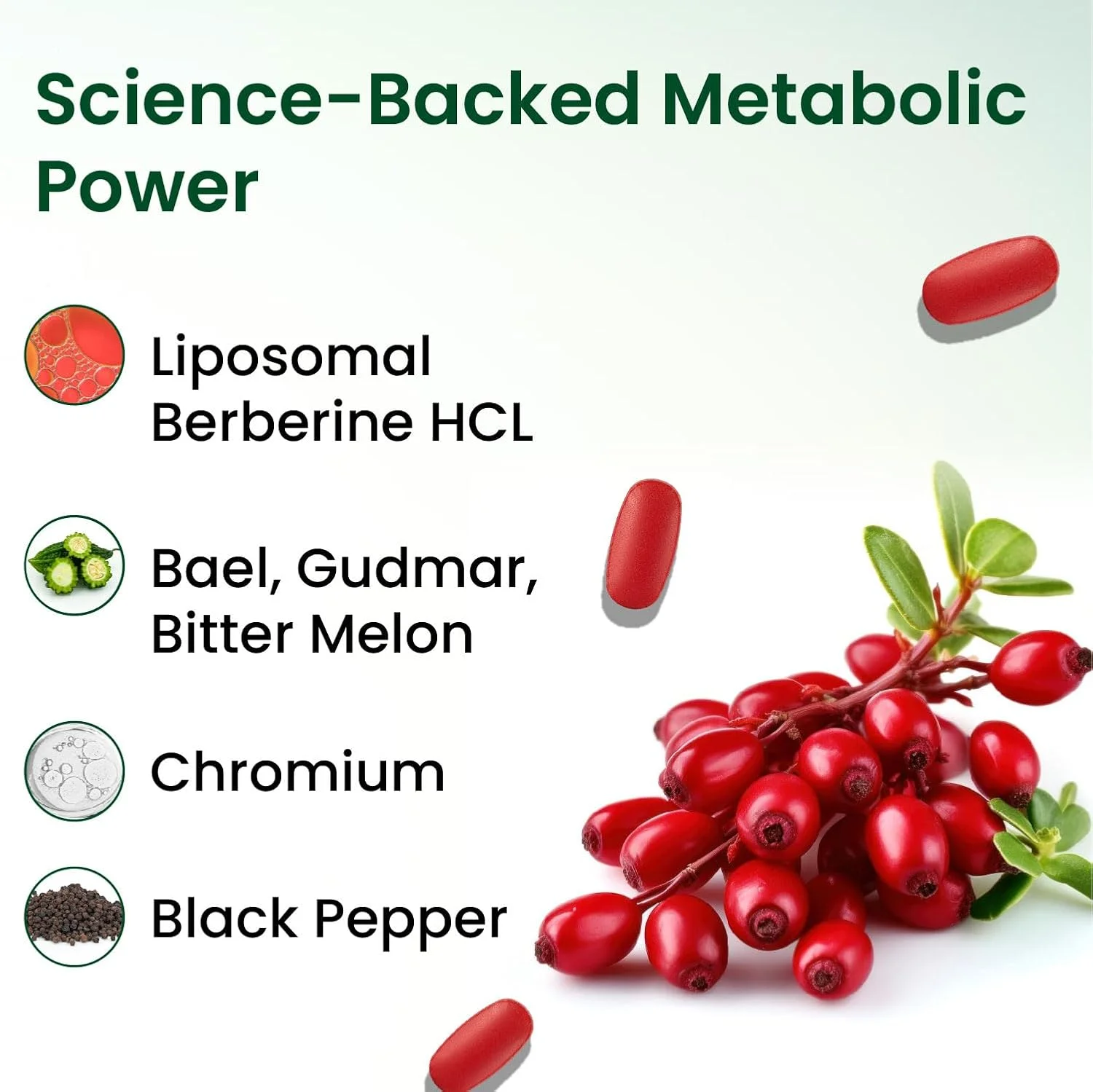 Berberine HCL tablets for metabolism