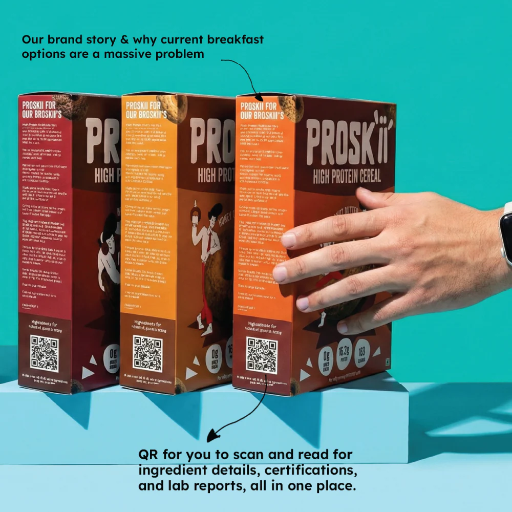 PROSKII 38g Plant Protein Cereal - Double Chocolate (Pack of 2) | No Added Sugar, Gluten-Free, Preservative-Free - Image 7