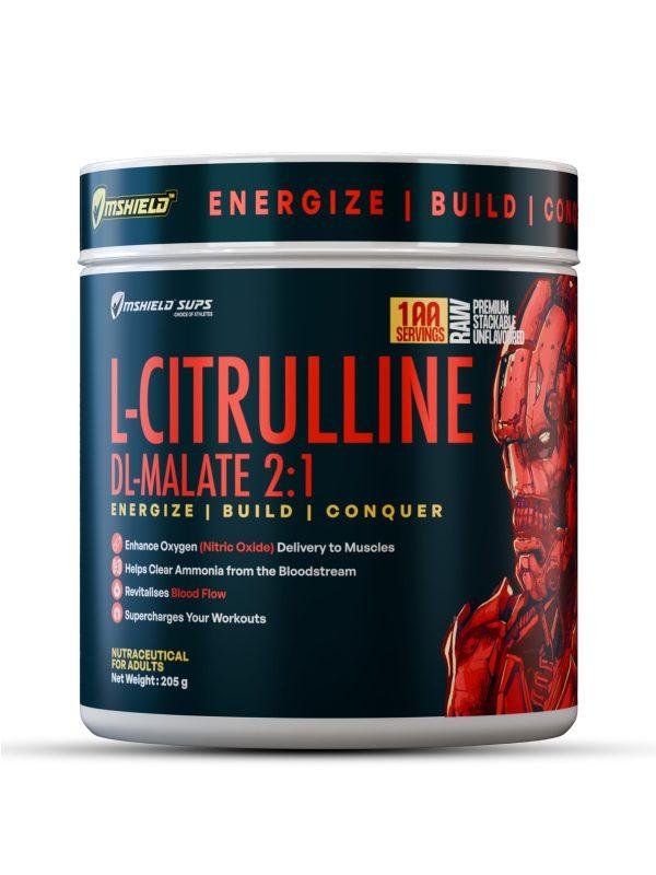 Mshield Sups L-Citrulline DL-Malate 2:1 Unflavored Powder Container