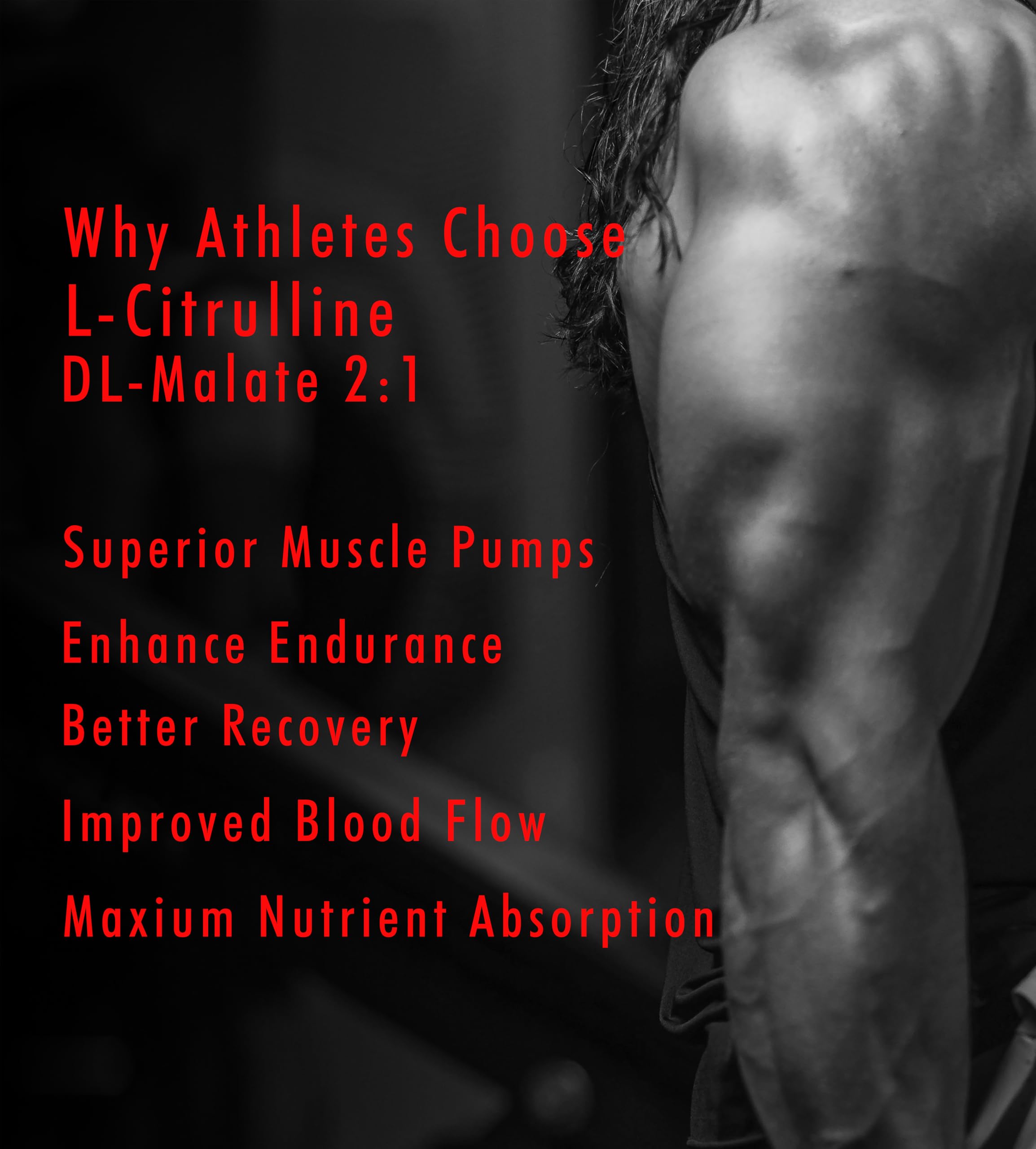 Mshield Sups L-Citrulline DL-Malate 2:1 | High-Performance Amino Acid Formula for Nitric Oxide & Vascularity | Enhanced with AstraGin | 100 Servings (Unflavoured, 205g) - Image 4