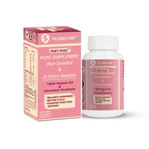 FORT-PCOS Nutritional Supplement | Myo-Inositol & D-Chiro Inositol | Balance Hormones | Better Cycle | Ovarian Function Suppport | 60 Tablets
