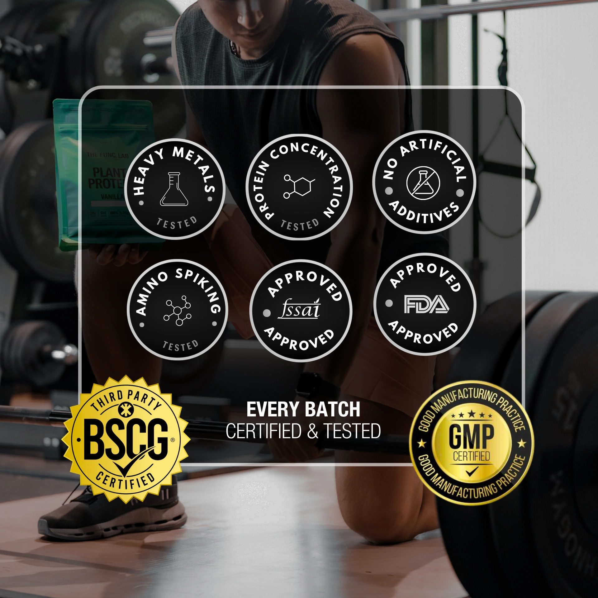 Unflavored Whey Protein Isolate 500g Supplement