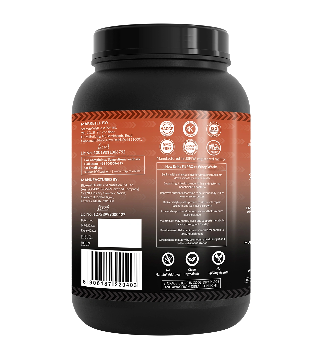 Fitspire EVIKA Fit Super Pro Plus Protein Powder Supplement with Shaker Combo | Badam Kesar Pista Flavor | Supports Gym Performance & Muscle Recovery - Image 2