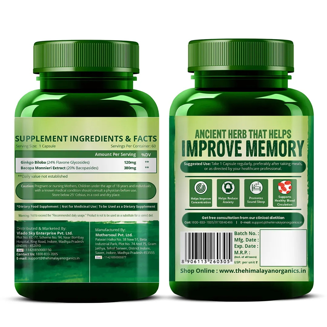 Vlado Himalayan Organics Ginkgo Biloba Brahmi supplement